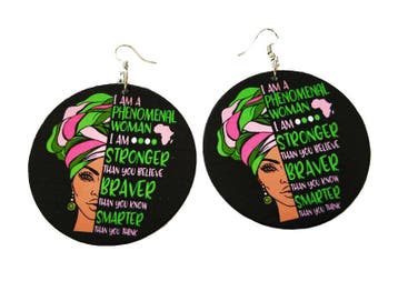 Africa inspired earrings | Stronger, Braver, Smarter, Ophalen of Verzenden, Nieuw
