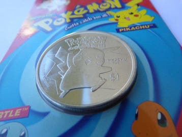 Niue. 1 Dollar 2001, Pokémon Münze - Pikachu in OVP Blister