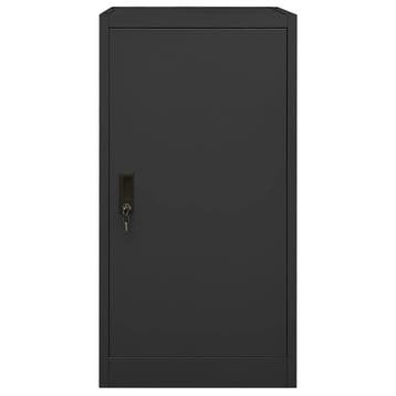 vidaXL Zadelkast 53x53x105 cm staal antracietkleurig, Verzenden, Nieuw
