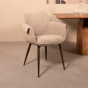 Stoel Mirai | Mushroom | Royal Boucle | Brons Metalen Frame, Verzenden, Nieuw in verpakking