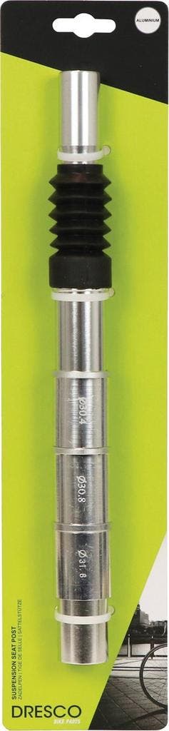 Dresco Zadelpen 300 X 27,2 - 31,6 Mm Aluminium Zilver, Ophalen of Verzenden, Nieuw, Dresco