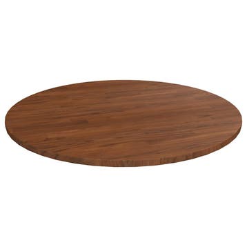 vidaXL Tafelblad rond Ø90x1,5 cm bewerkt massief eikenhout, Verzenden, Nieuw