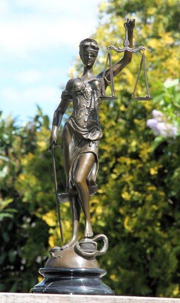 sculptuur, sculptuur, Godin van gerechtigheid; de