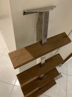 Maritieme objecten - Teak- Bootladder met centrale, Antiek en Kunst, Curiosa en Brocante