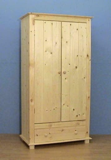massief houten KLEDINGKASTEN 1 t/m 4 deuren, Nieuw