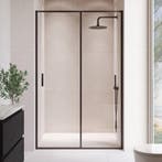Douchewand Calgary 120 x 190 cm Zwart – Transparant 8 mm, Verzenden, Nieuw, Douche