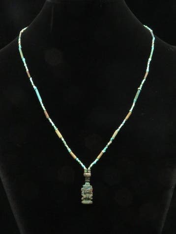 Oud-Egyptisch Ketting gemaakt van turkoois- en