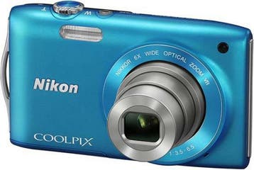 Nikon Coolpix S3300 Digitale Compact Camera - Blauw, Verzenden, Zo goed als nieuw