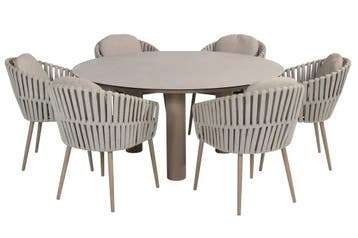 Taste by 4 Seasons Eva tuinset latte met Donato tafel met, Tuin en Terras, Tuinsets en Loungesets, Ophalen of Verzenden, Nieuw