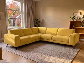 Hoekbank Zwolle - hoekbanken - Geel, Nieuw, 150 cm of meer, Stof, 200 tot 250 cm