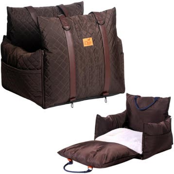 Luxe Honden autostoel  Royal+ Choco Waterproof Quilt, Ophalen of Verzenden, Nieuw