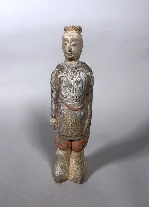 Oud Chinees, Tang-dynastie Terracotta Mingqi - 25 cm, Verzamelen, Mineralen en Fossielen