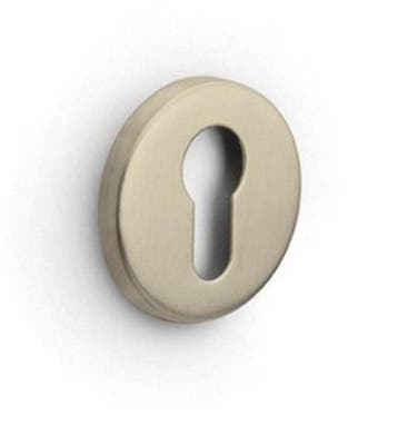 Cilinderplaatje BASICS LBY50 6 mm PVD champagne, Verzenden, Nieuw