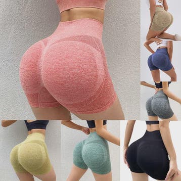 Dames Seamless Sportshorts met Hoge Taille - Push-Up Legging, Verzenden, Nieuw