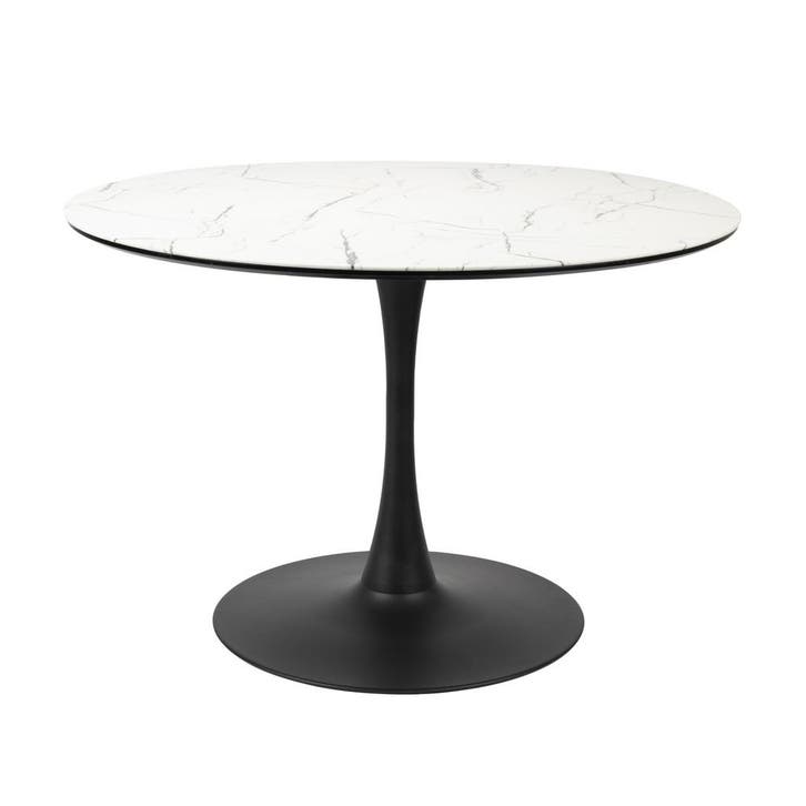 *WOONWINKEL* Ronde Eettafel Wit Marmer, Huis en Inrichting, Tafels | Eettafels, Nieuw, Verzenden