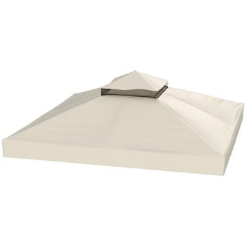 Outsuuny Vervangend Dak Voor Paviljoen 3 X 3 M, Waterafstote, Verzenden