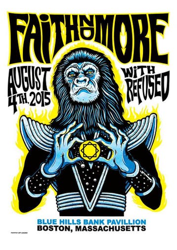 Posters - Poster Faith No More - Blue Hills Bank Pavillion, Verzenden, Zo goed als nieuw
