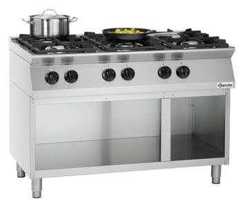 Gasfornuis | RVS | Gas | 120x70x91(H) cm | 6 kookpitten, Verzenden, Nieuw in verpakking