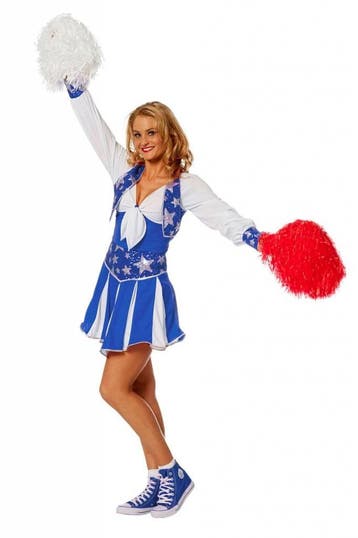 Cheerleader pakje luxe blauw, Ophalen of Verzenden, Nieuw