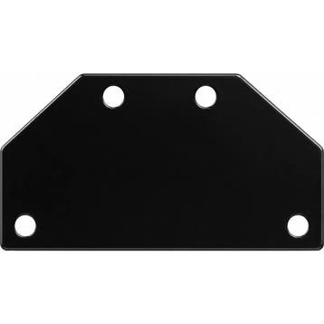 Falkx Reflector verloopplaat - zwart staal - 9,5x4,5 cm -..., Ophalen of Verzenden, Nieuw