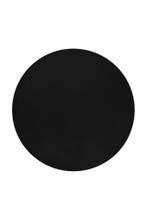 Rond Wasbaar Vloerkleed | Pouffy | Uni | Zwart | 200x200 cm, Huis en Inrichting, Stoffering | Tapijten en Kleden, Verzenden, Nieuw