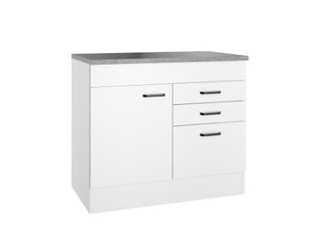 Ondiepe keuken 50cm | RVS werkblad | Spoelbak  kleine ruimte, Nieuw, Wit, Minder dan 100 cm, 50 tot 75 cm
