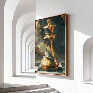 Iconica - The Golden Chess King - unique 1/1 XXL (150 x 100