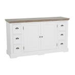 *WOONWINKEL* Tower Living Fleur Landelijk Dressoir Wit 160 C, Verzenden, Nieuw