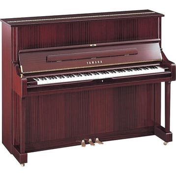 Yamaha U1 Q PM messing piano (mahonie hoogglans), Nieuw, Bruin, Piano