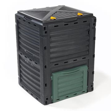 Compostbak | Gardalux | 300 L (Kunststof, Grijs), Tuin en Terras, Aarde en Mest, Verzenden