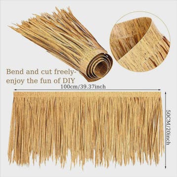 A76X-Thatch Roofing Artifical Grass Roll For Tiki Bar Mexica, Verzenden, Nieuw