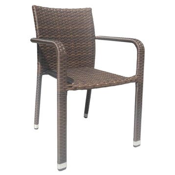 Stoel | BARI | Aluminium Rotan/Aluminium | Mocca |, Verzenden, Nieuw in verpakking