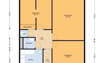 Te Huur 3 Kamer Appartement Korfoedreef In Utrecht, Huizen en Kamers, Huizen te huur, Utrecht-stad, Direct bij eigenaar, Appartement