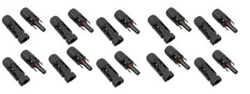 MC4 connector Male + Female - Zonnepaneel - 10 stuks, Ophalen of Verzenden, Nieuw, Overige typen, 200 wattpiek of meer