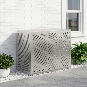 vidaXL Airconditioner hoes zilver 110 x 50 x 80 cm Roestvrij, Verzenden, Nieuw