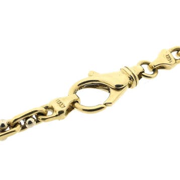 Bicolor gouden Monte Carlo schakelarmband, Ophalen of Verzenden, Gebruikt, Goud, Goud