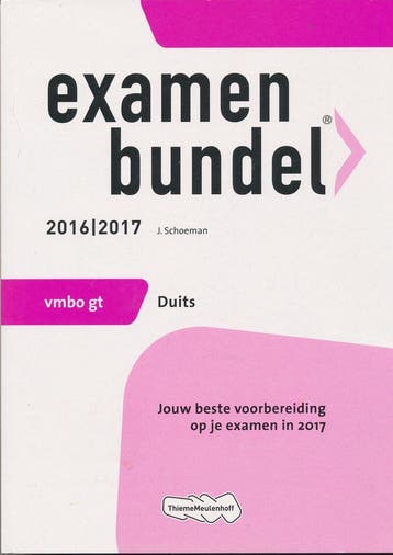 Examenbundel Duits VMBO-GT 2016/2017, Boeken, Schoolboeken, Verzenden, Nieuw