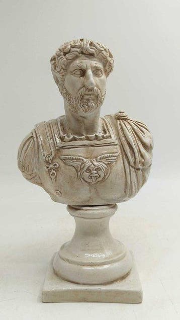sculptuur, Adriano - 30 cm - marmerpoeder