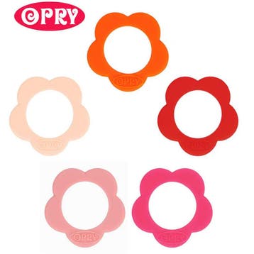 Opry Siliconen Bijtring Bloem 4 cm - Kleurset 2 (Set 5 stu, Ophalen of Verzenden, Nieuw