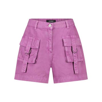 Ibana • short Sammy fuchsia • 32, Kleding | Dames, Broeken en Pantalons, Verzenden, Paars, Nieuw, Maat 34 (XS) of kleiner