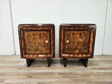 Nachtkastje (2) - Comodini Toscani Art Deco jaren 40 in