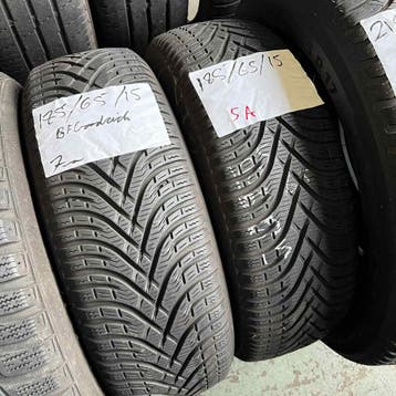 2 x BFGoodrich 175-65-15 Winterbanden 7mm, Gebruikt, 15 inch, 175 mm, Band(en)