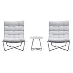 Garden Impressions Zensa loungeset 3-delig - taupe, Verzenden, Nieuw