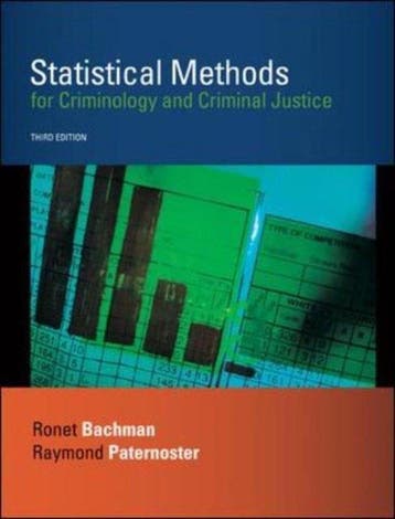 Statistical Methods for Criminology and Criminal Justice, Verzenden, Gelezen, Ronet Bachman