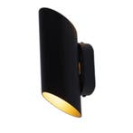 LED wandlamp rond - Zwart / Goud - G9 fitting - Dresden, Ophalen of Verzenden, Nieuw, Metaal, Modern