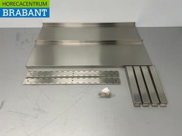 HCB RVS Dubbel Wandschap schap 100 x 30 cm Horeca, Ophalen of Verzenden, Nieuw in verpakking