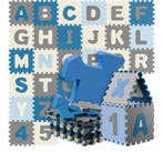 Puzzelmat 86 delig met getallen en letters Blauw (Speelgoed), Hobby en Vrije tijd, Verzenden, Nieuw