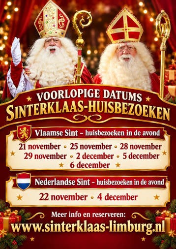 Sinterklaas op bezoek/ pieten gezocht