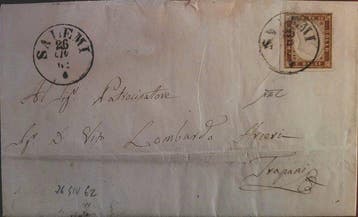 Italiaanse oude staten - Sardinië 1862 - Prachtige brief uit, Gestempeld