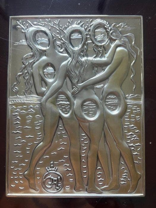 Salvador Dali (1904-1989) - Reliëf, Las Tres Gracias - 221, Antiek en Kunst, Antiek | Overige Antiek